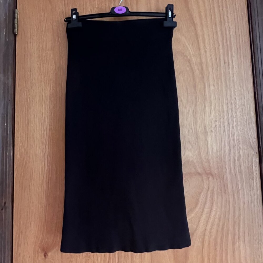 Midi straight skirt